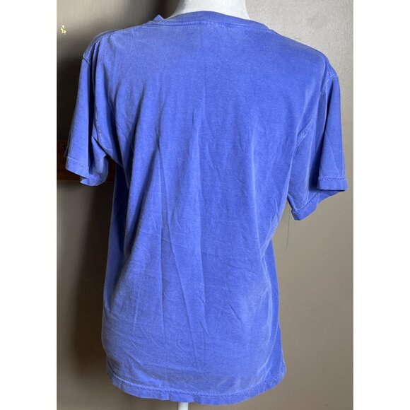 Comfort Colors T-shirt Blue Cotton Classic Garment Dye Soft Basic Unisex Women S - Picture 4 of 8